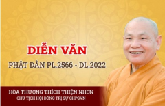 Diễn văn Phật đản Phật lịch 2566 – DL 2022